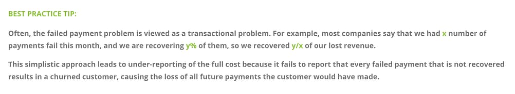 Best Practice Tip for Failed Recovery