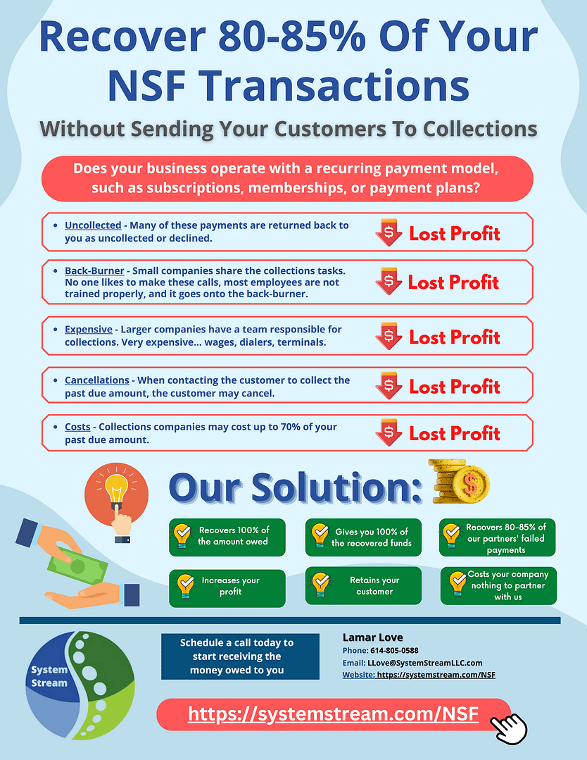 Recover 80-85% Of Your NSF Transactions - 101822