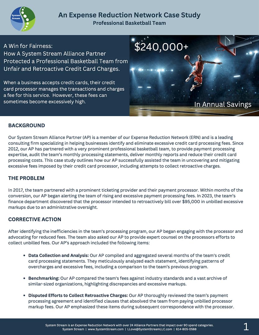 System Stream - ERN Case Study - Merchant Services - Basketball - 2025 p1